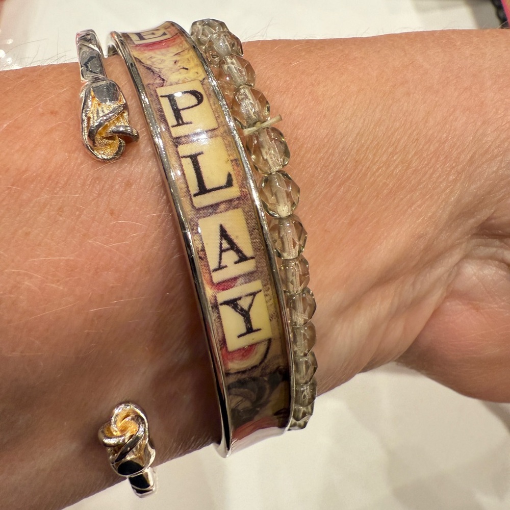 Silver Bracelet Stack - image 3